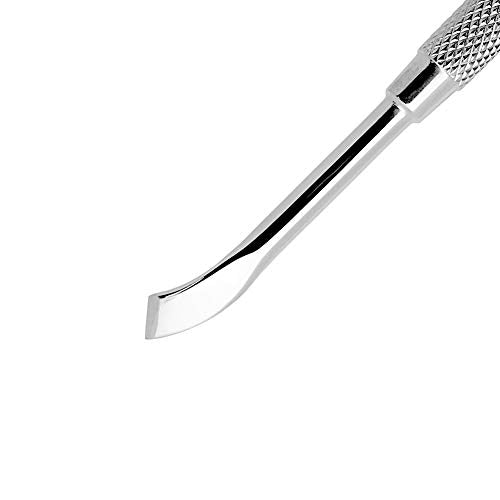 Rui Smiths Professional Double Ended Stainless Steel Metal Pusher (Cuticle Pusher) Bundle - Styles No. 104 and 106