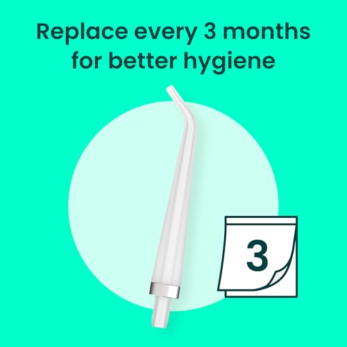 Water Flosser Replacement Tips - Clear, 3 Pack for Oral Care