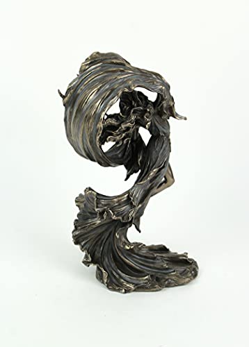 Greek Goddess Nyx Cold Cast Bronze Resin Sculpture Statue - Mythology Figurine