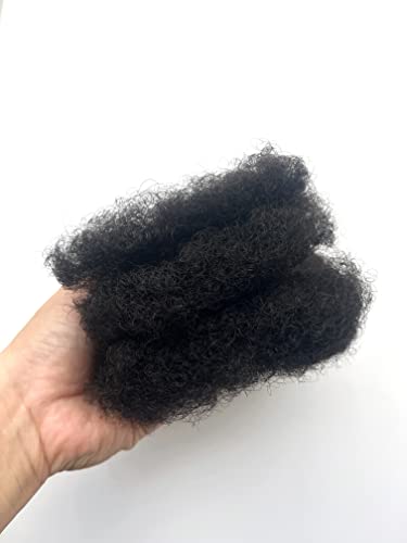 Afro Kinky Human Hair Extensions 16 Inch 60g for Dreadlocks & Braids - Black