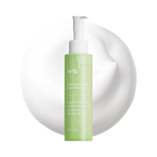 WNP Foaming Face Wash|Gentle Facial Cleanser with Hyaluronic Acid+APG Deep Hydration,Skin Barrier Repair,Zero Friction Exfoliation,for All Skin Types 150ml/5.29oz.