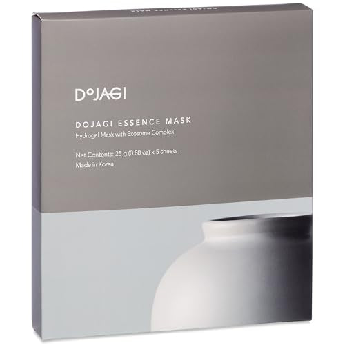 DOJAGI Hydrogel Exosome Face Mask Set - Intensive Hydration & Firming, 5 Sheets