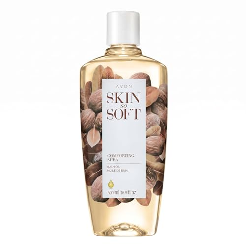 AVON Skin So Soft Shea Bath Oil with Shea Butter & Fragrance, 16.9 fl oz