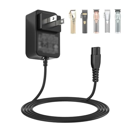4.5V Charger Cord for BaByliss PRO Clipper & Trimmer FX870 FX788 FX787 FXSSM FX820 FX726 FX825, Power Adapter for BaByliss Barberology
