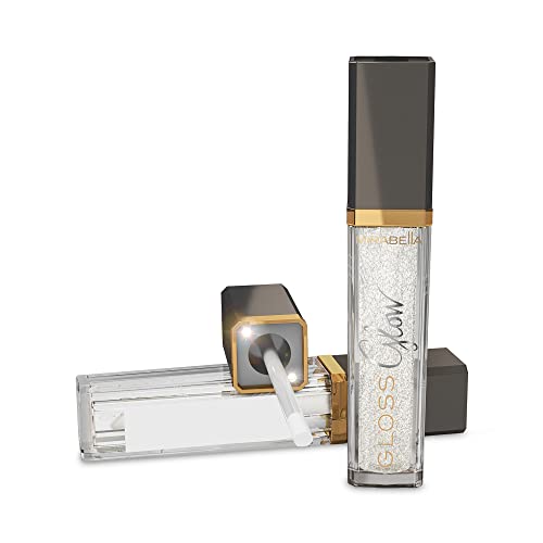 Glow Light-Up Lip Gloss with LED Applicator & Mirror - Hydrating & Shimmer Shine