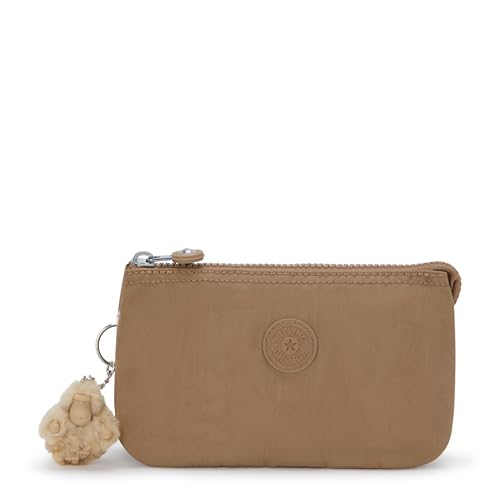 Kipling Women's Creativity Large Pouch - Early Tan Travel Organizer, Cosmetic & Makeup Bag