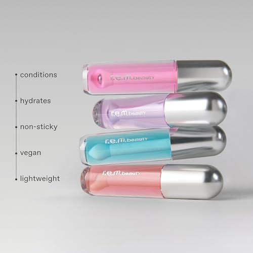 Lip Oil - Mint Condition by r.e.m. Beauty with Cooling Metal Tip Applicator