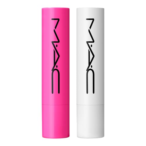 Lip Gloss Duo - Clear & Pink Plumping Lipstick Set, Hydrating & Glossy