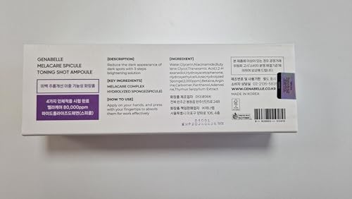 Genabelle Melacare Spicule Toning Serum for Brightening & Pore Refining - 0.03 fl oz 3 Pack