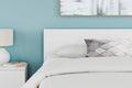 Queen Headboard Only - White Modern Panel Bed Headboard - Ashley Onita Variation