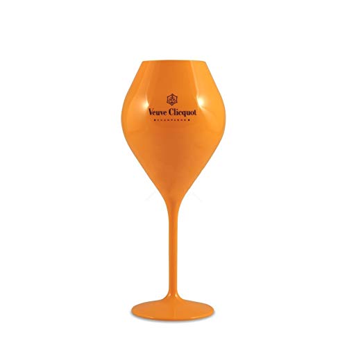 6-Pack Yellow Polycarbonate Champagne Flutes - Poolside Glasses Set