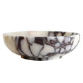 Round-Calacatta Viola Marble Decorative Bowl 7.8-inch Home Decor Gift