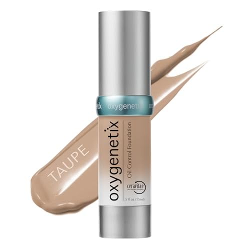 Oxygenetix Oil Control Foundation ? Taupe | Breathable Makeup for Face | Lightweight, Non-Comedogenic Coverage with Salicylic Acid | Longwear Foundation for Oily or Sensitive Skin