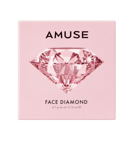 Amuse Seoul Pink Diamond Face Highlighter - Jelly Powder Glow for Radiant Skin