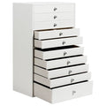 White Large Jewelry Box with 10 Drawers - Jewelry Storage Organizer for Watches, Earrings, Necklaces, Rings, Bracelets - GUKA 10 Layer