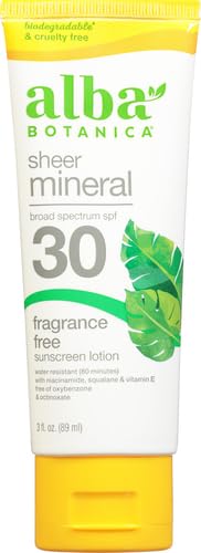 Mineral Sunscreen Lotion SPF 30 - Fragrance-Free, Sensitive Skin, 3 oz Pack of 2
