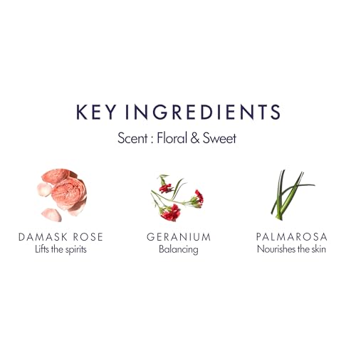 Aromatherapy Associates Rose Shower Oil. Soothing Blend of Rose, Geranium and Palmarosa Essential Oils to Cleanse, Nourish and Moisturize (8.45 fl oz)