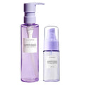 Glow Recipe Blueberry Bounce Gentle Face Cleanser 3-in-1 Foaming Double Cleanser, Makeup Remover Face Wash & Clarifying Mask - Hyaluronic Acid & AHA - Full + Travel Size (160 ml & 30 ml)