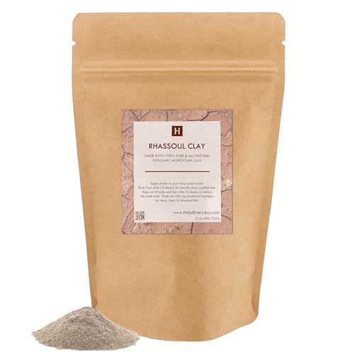 Moroccan Rhassoul Clay Powder for DIY Face Masks Hair Masks & Body Care - 1 lb