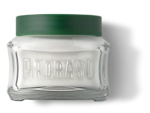 Proraso Pre-Shave Conditioning Cream for Men 3.6 oz Pack of 2 - Refreshing & Toning with Menthol & Eucalyptus Oil