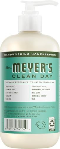 Mrs. Meyer's Botanical Bloom Hand Soap Variety Pack 12.5 Fl Oz (6 Count) - Rosemary, Basil, Geranium, Honeysuckle, Lavender & Lemon Verbena