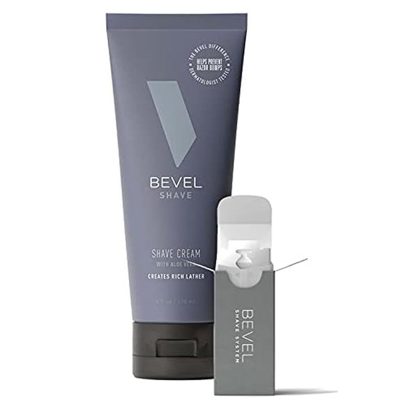 Bevel Razor Blades & Shave Cream Bundle - Includes Shaving Cream for Men & 20 Safety Razor Blades for Men, Clinically Tested to Reduce Skin Irritation and Prevent Razor Bumps