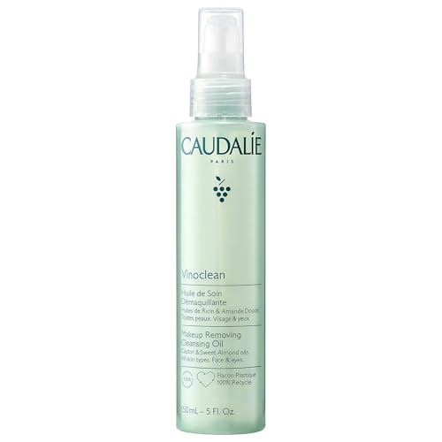 Caudalie Vinoclean Makeup Removing Cleansing Oil 5 Fl Oz - Gentle, Waterproof Makeup Remover
