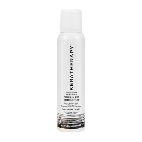 Unscented Keratherapy Keratin Hair Thickener Spray Dark Brown to Black 4oz - Volumizing & Concealing