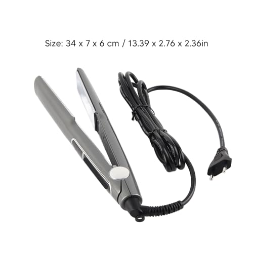 ANGGREK Ceramic Hair Straightener with Adjustable Temperature 480°F Tourmaline Alloy Plates
