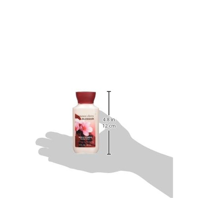 Bath Body Works Japanese Cherry Blossom 3.0 oz Body Lotion - Travel Purse Size (Packaging Design Varies)
