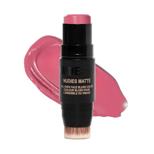 Nudestix Nudies Blush Stick Bubba - 3-in-1 Cream Blush for Cheeks, Eyes & Lips, Soft Matte Finish
