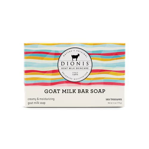 Dionis Goat Milk Skincare Sea Treasures Scented Lotion (8.5oz) and Hand & Body Bar Soap (6oz) Bundle - Made in USA - Cruelty Free and Paraben Free Formula