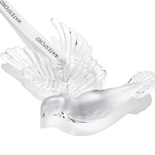 Waterford Crystal Dove of Peace Ornament - Elegant Holiday Keepsake Decor