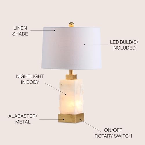 Jonathan Y Eloise 2-Light Alabaster Table Lamp 23