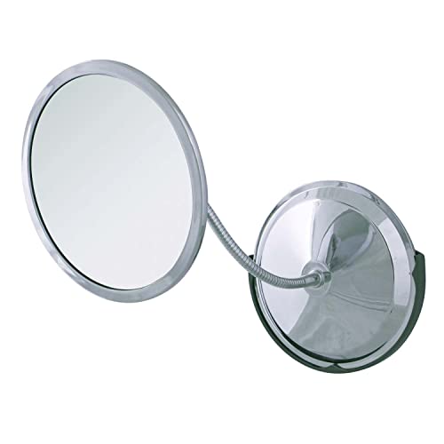 Zadro Double Vision 5X/10X Wall-Mount Makeup Mirror with Gooseneck Arm, USA Made
