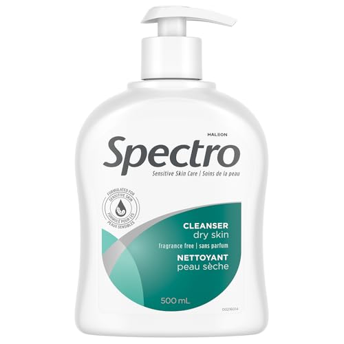 Spectro Jel Facial Cleanser 500ml - Fragrance-Free, Dry Skin Formula