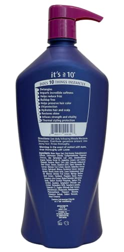 It's A 10 Miracle Daily Conditioner 34 Fl Oz - Hydrating Hair Care for Damage Repair
