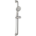 Brushed Nickel Shower Slide Bar Set with Handheld Head & 69-Inch Hose - ADA Compliant