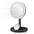 Black Lighted Makeup Mirror with Magnification & Cooling Fan - Conair CoolGlow