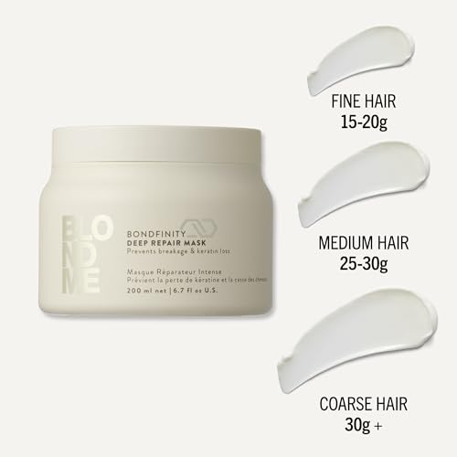 BlondMe Bondfinity Deep Repair Hair Mask 6.7 Fl Oz for Blonde & Lightened Hair