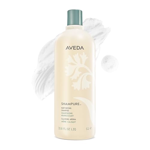 AVEDA Shampure Nurturing Shampoo Liter Size - 33.8 Fl Oz, Calming Lavender & Ylang Ylang Aroma, Naturally Derived Nourishing Hair Care