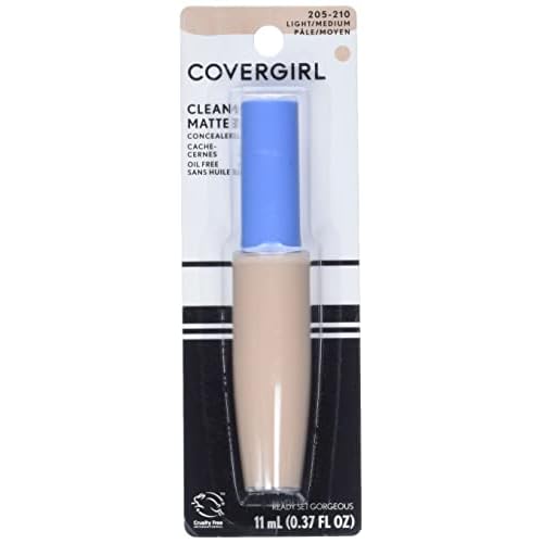 COVERGIRL - Clean Matte Concealer, Oil-Free, Lightweight Formula, Blendable, Natural-Looking Coverage, 100% Cruelty-Free (Pack of 2)