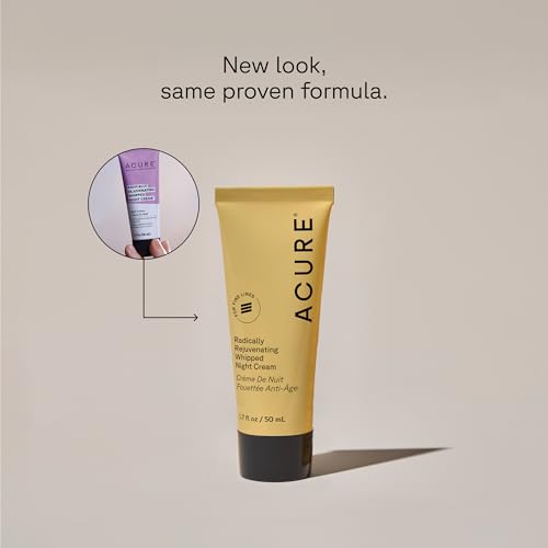 Unscented Acure Radically Rejuvenating Whipped Night Cream - Anti-Aging, 1.7 fl oz