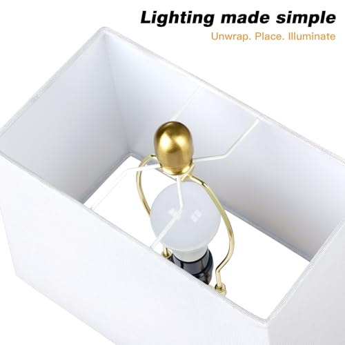 28-Inch Coastal Shell Table Lamps Set of 2 - Gold Nautical Bedside Lighting with USB Charging