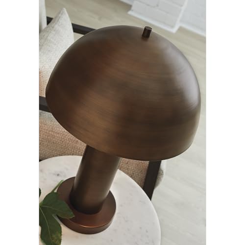 Industrial Metal Dome Table Lamp - Modern Accent Lighting