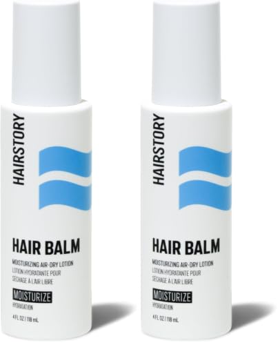 Moisturizing Hair Balm Leave-In Conditioner & Curl Cream 4oz Pack of 2