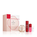 Shiseido Skin Care Set with Serum, Day & Eye Creams - Anti-Aging & SPF 23