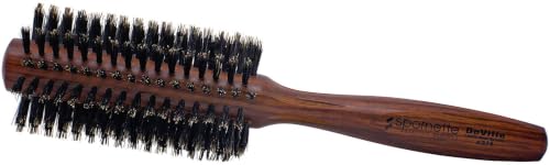 SPORNETTE 2 Inch Deville Boar Bristle Round Hair Brush for Blow Drying & Styling