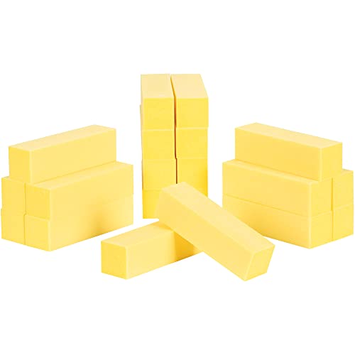 ForPro Ultra Gold Buffing Block, 240 Grit, Four-Sided Manicure & Pedicure Nail Buffer, 3.75¡± L x 1¡± W x 1¡± H, 20-Count (Pack of 4)