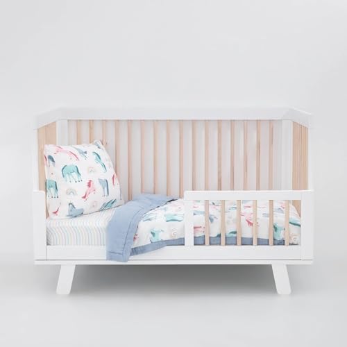 Little Unicorn Unicorns 3-Piece Toddler Bedding Set — Includes Comforter, Crib Sheet & Pillowcase